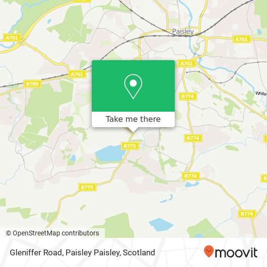 Gleniffer Road, Paisley Paisley map