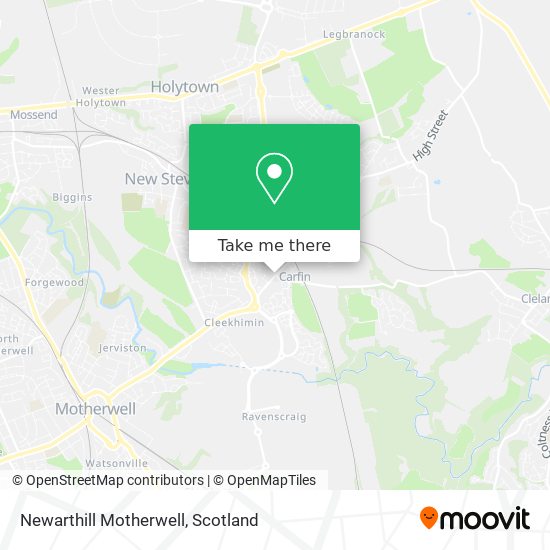 Newarthill Motherwell map