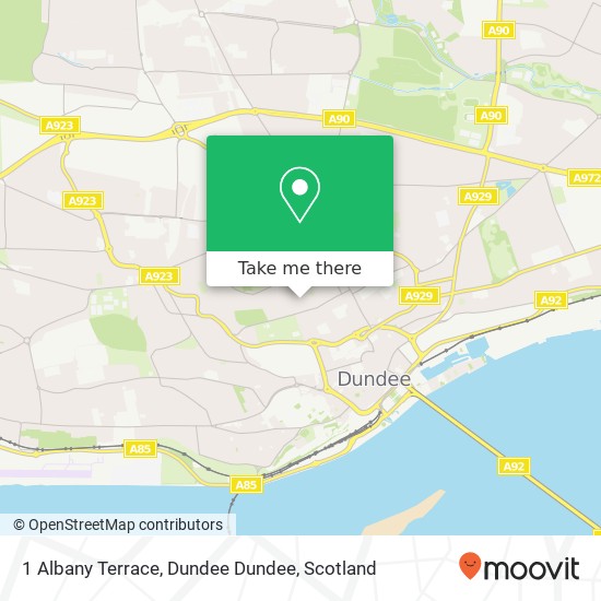 1 Albany Terrace, Dundee Dundee map