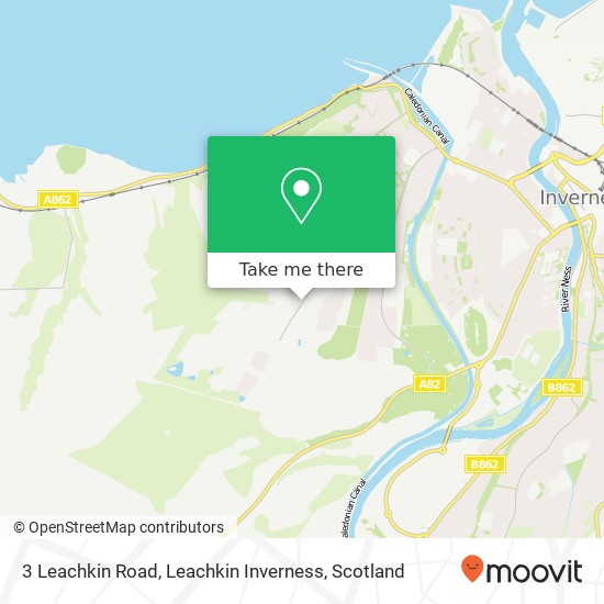 3 Leachkin Road, Leachkin Inverness map