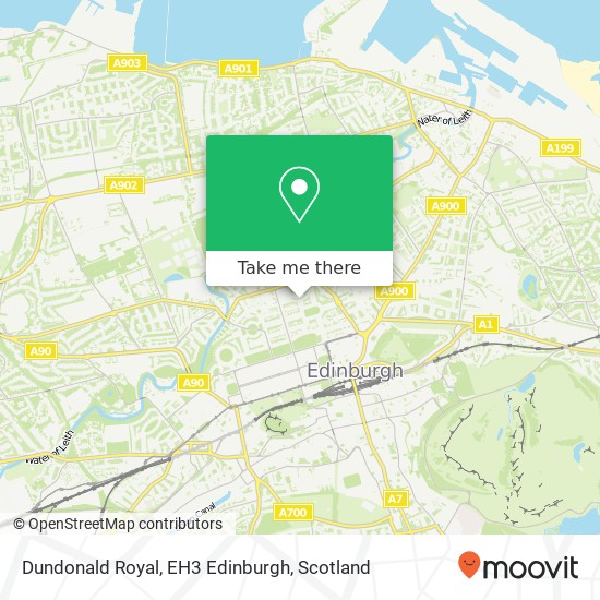 Dundonald Royal, EH3 Edinburgh map