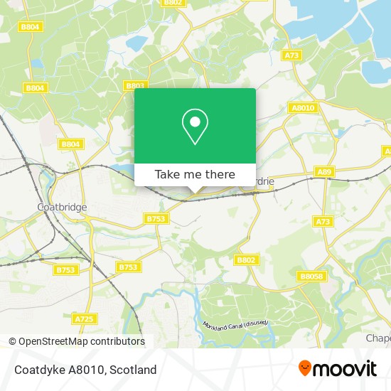 Coatdyke A8010 map