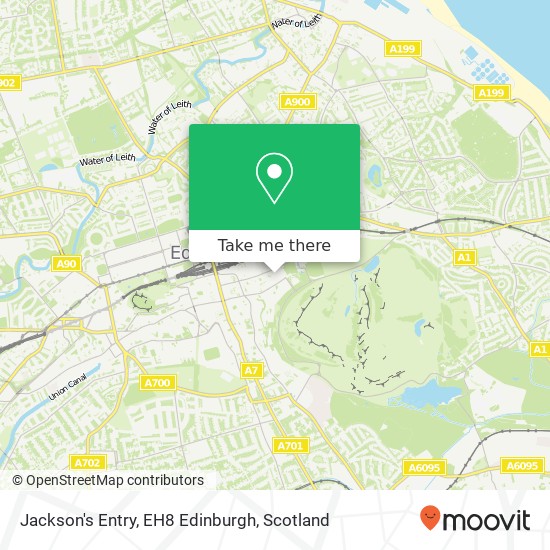 Jackson's Entry, EH8 Edinburgh map