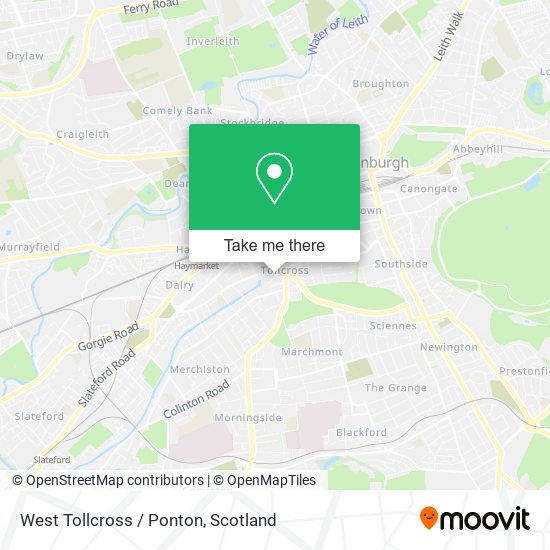 West Tollcross / Ponton map