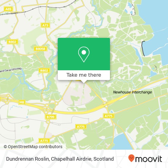 Dundrennan Roslin, Chapelhall Airdrie map