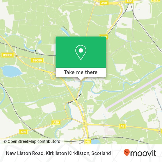 New Liston Road, Kirkliston Kirkliston map