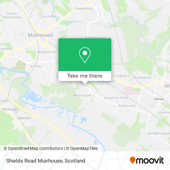 Shields Road Muirhouse map