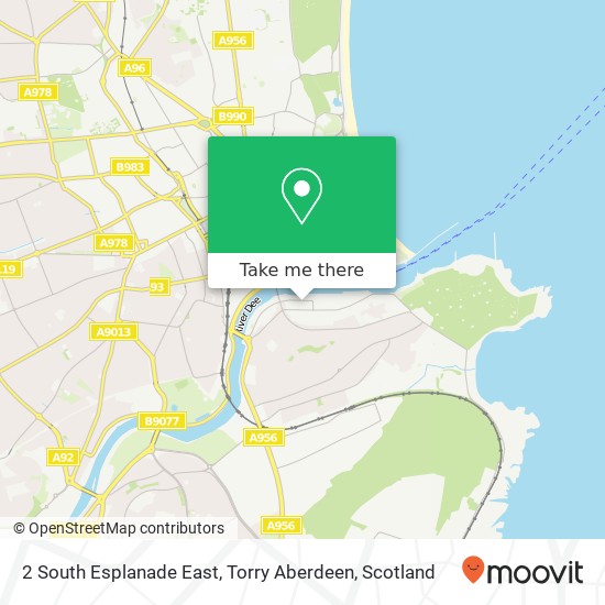 2 South Esplanade East, Torry Aberdeen map