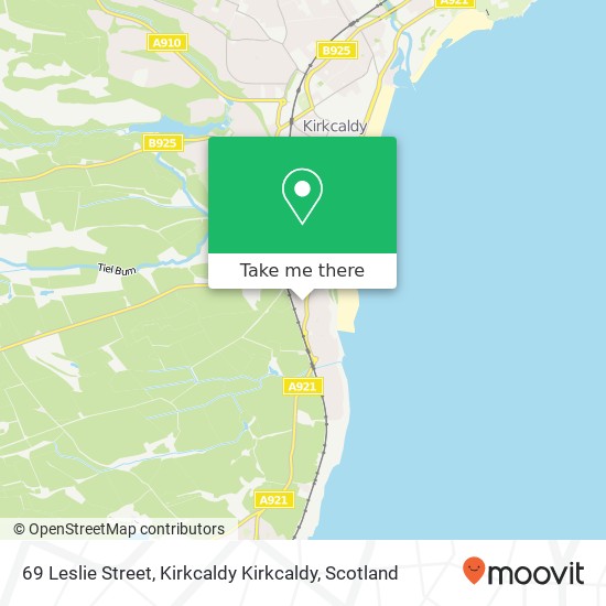 69 Leslie Street, Kirkcaldy Kirkcaldy map