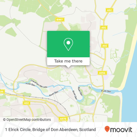 1 Elrick Circle, Bridge of Don Aberdeen map