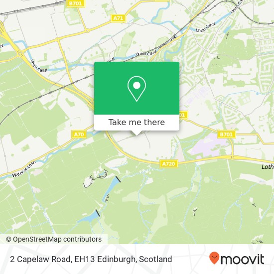 2 Capelaw Road, EH13 Edinburgh map