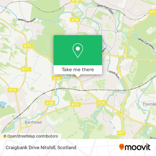 Craigbank Drive Nitshill map