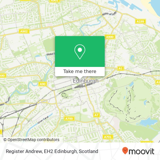 Register Andrew, EH2 Edinburgh map