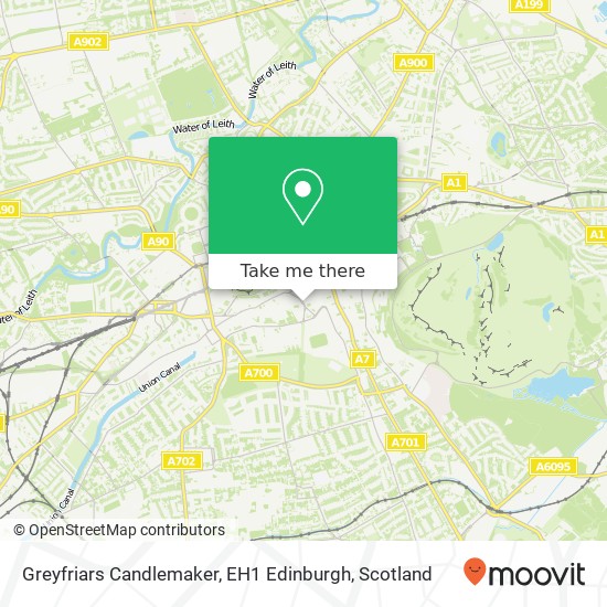 Greyfriars Candlemaker, EH1 Edinburgh map