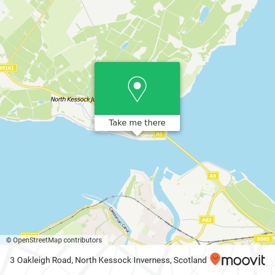 3 Oakleigh Road, North Kessock Inverness map