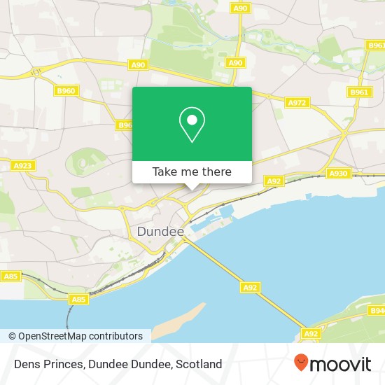 Dens Princes, Dundee Dundee map