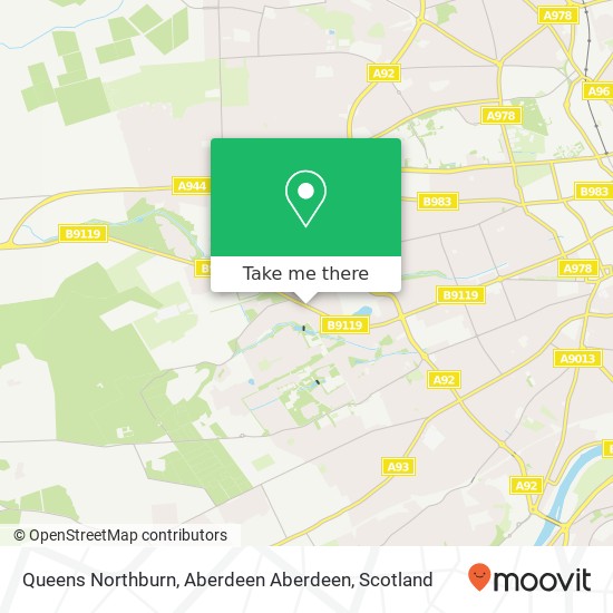 Queens Northburn, Aberdeen Aberdeen map