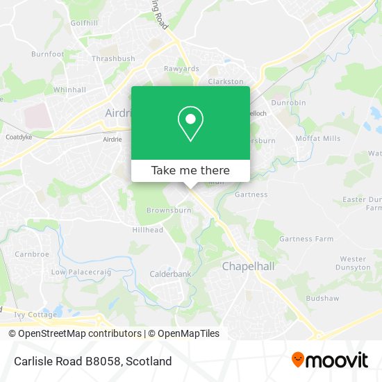 Carlisle Road B8058 map
