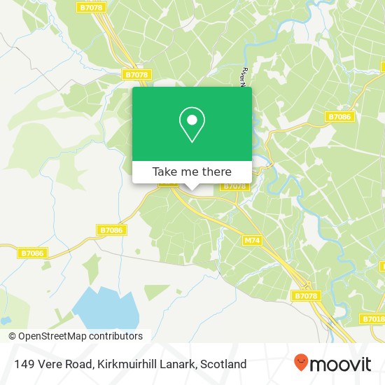 149 Vere Road, Kirkmuirhill Lanark map