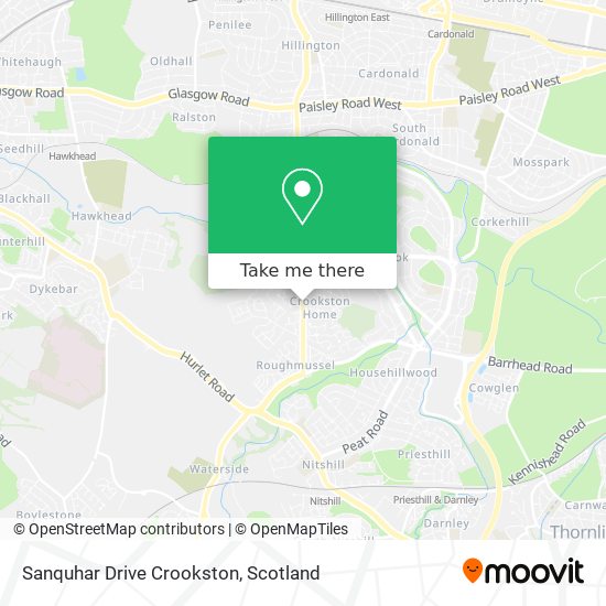 Sanquhar Drive Crookston map