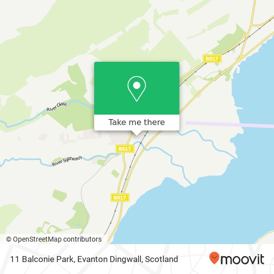 11 Balconie Park, Evanton Dingwall map