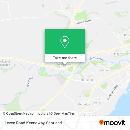 Leven Road Kennoway map