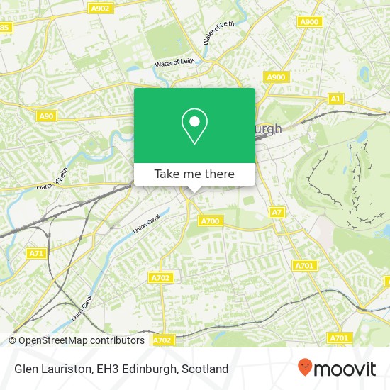 Glen Lauriston, EH3 Edinburgh map