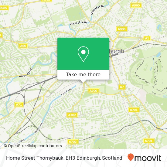 Home Street Thornybauk, EH3 Edinburgh map