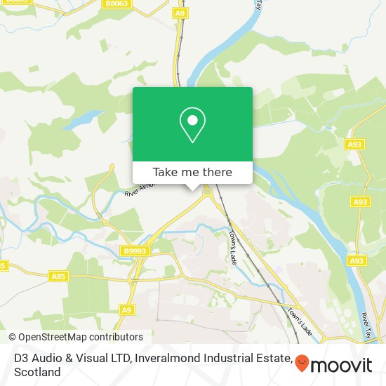 D3 Audio & Visual LTD, Inveralmond Industrial Estate map