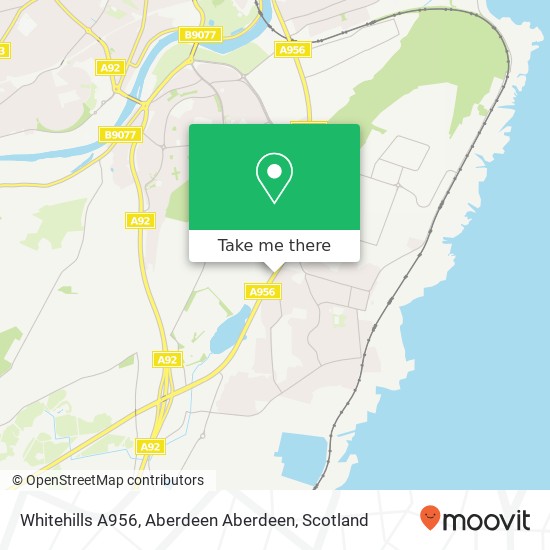 Whitehills A956, Aberdeen Aberdeen map