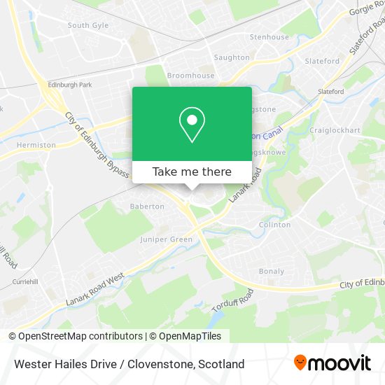 Wester Hailes Drive / Clovenstone map