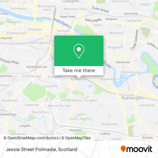Jessie Street Polmadie map