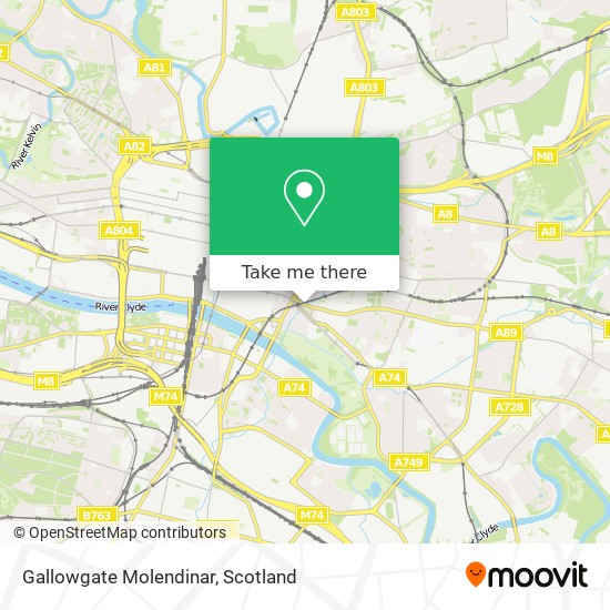 Gallowgate Molendinar map