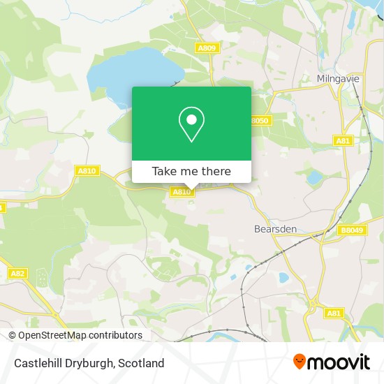 Castlehill Dryburgh map