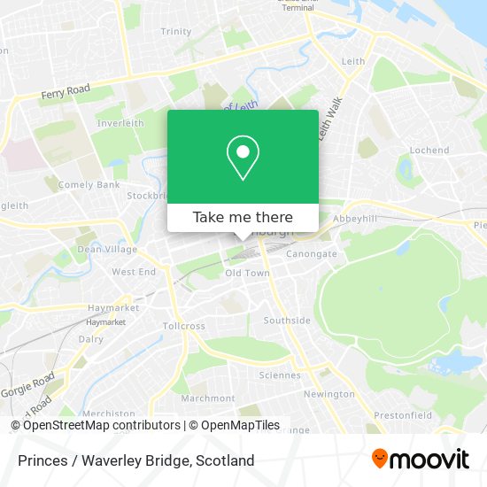 Princes / Waverley Bridge map