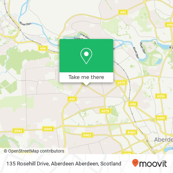 135 Rosehill Drive, Aberdeen Aberdeen map