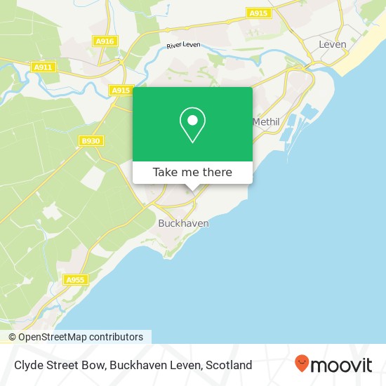 Clyde Street Bow, Buckhaven Leven map