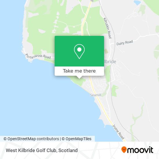 West Kilbride Golf Club map