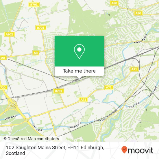 102 Saughton Mains Street, EH11 Edinburgh map