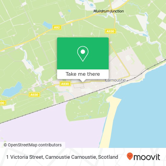 1 Victoria Street, Carnoustie Carnoustie map