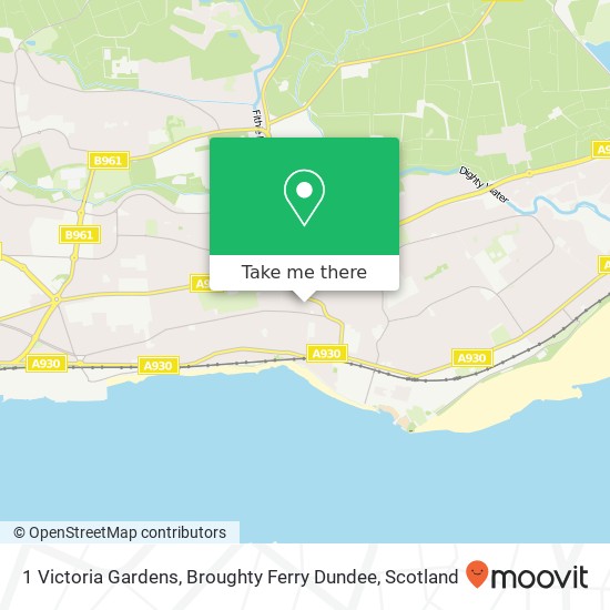 1 Victoria Gardens, Broughty Ferry Dundee map