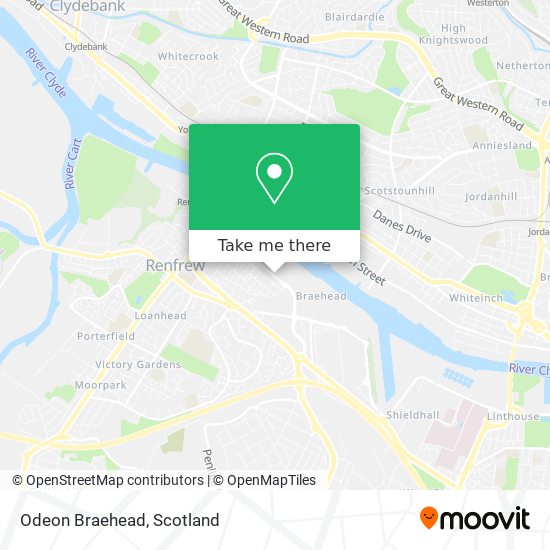 Odeon Braehead map