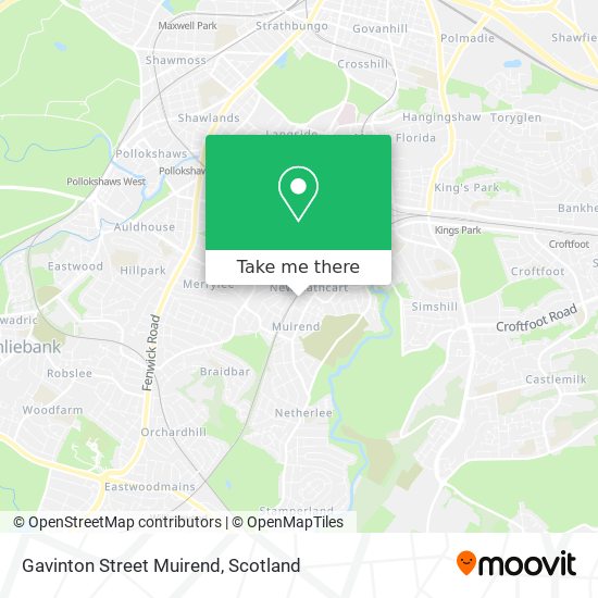Gavinton Street Muirend map