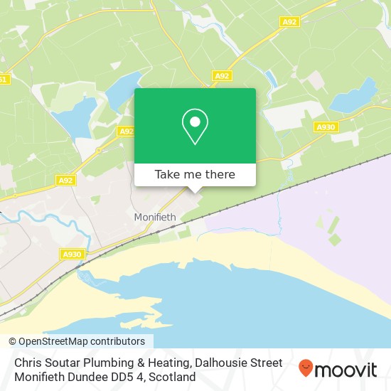 Chris Soutar Plumbing & Heating, Dalhousie Street Monifieth Dundee DD5 4 map
