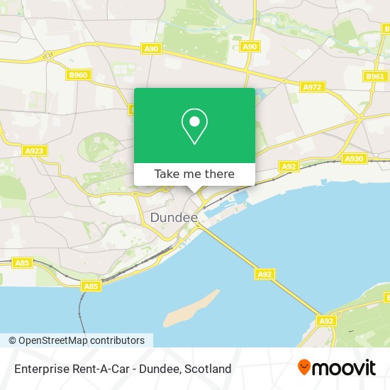 Enterprise Rent-A-Car - Dundee map