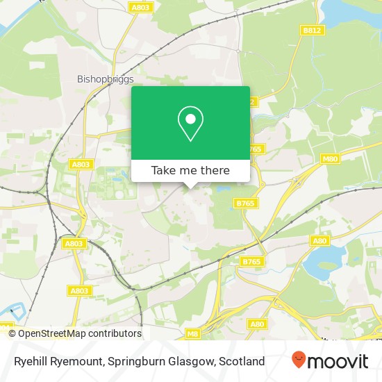 Ryehill Ryemount, Springburn Glasgow map