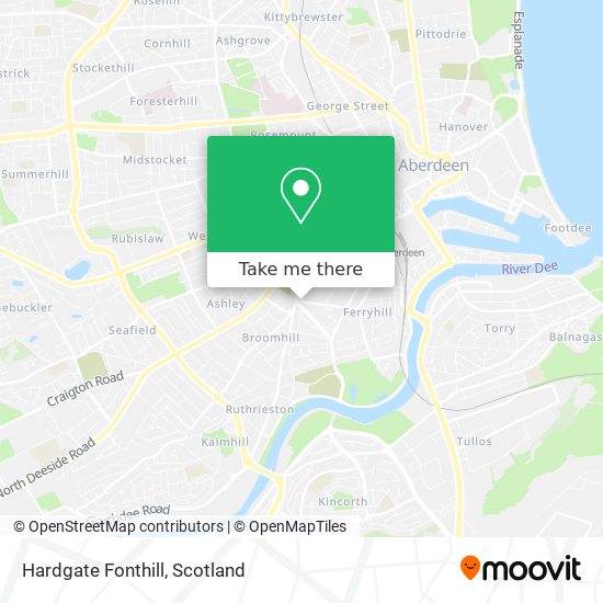 Hardgate Fonthill map