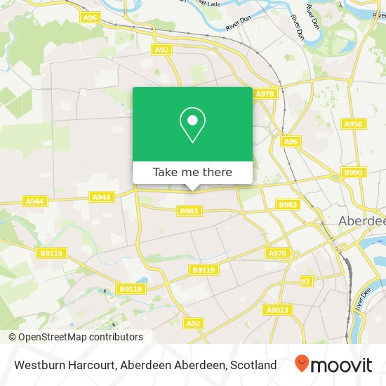 Westburn Harcourt, Aberdeen Aberdeen map