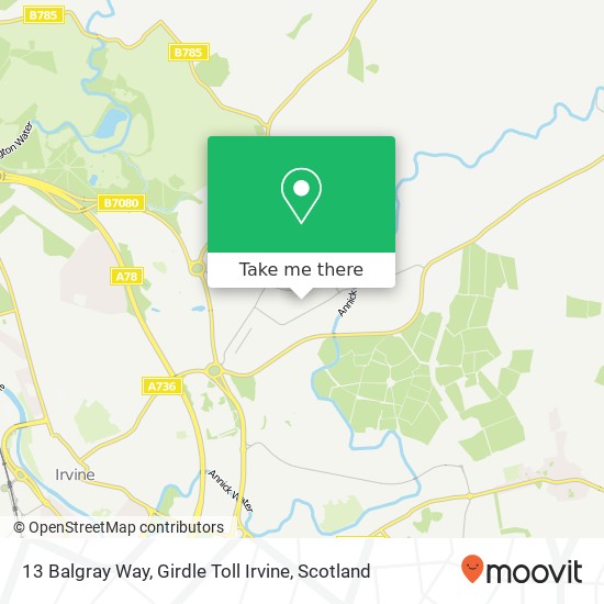 13 Balgray Way, Girdle Toll Irvine map