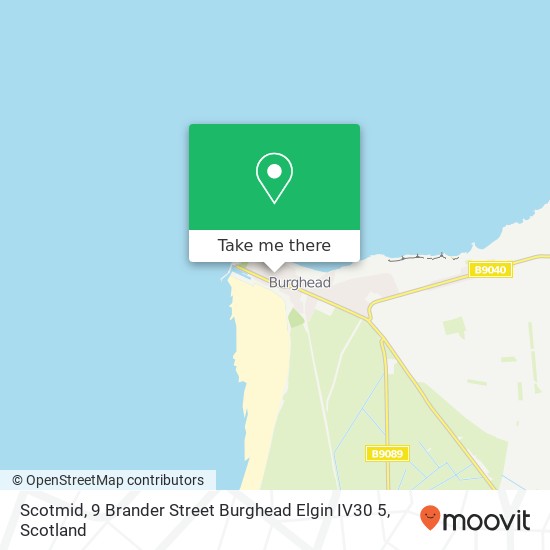Scotmid, 9 Brander Street Burghead Elgin IV30 5 map